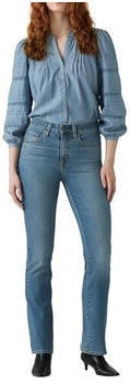 Levi's 725 High Rise Bootcut med indigo worn in