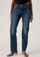 Levi's Jeans 501 Curve 0036A-0005 Blau Straight Fit Damen