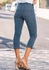 Lascana Caprijeans verzierte Taschen elastische 8-Jeans baumwolle