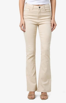 Noisy May Bootcut-Jeans NMSALLIE HW FLARE OATMEAL NOOS