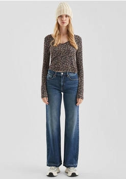 s.Oliver Catie Slim Fit High Rise Wide Leg Jeans blau schwarz 2172357 57Z7