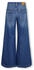 Only MW Wide Flared Rea Noos dark blue denim