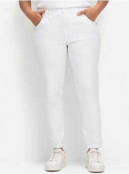 Sheego Schlupfjeans weiß denim 44540364-40