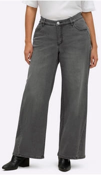 Sheego Bequeme Jeans blau stone-grey-denim