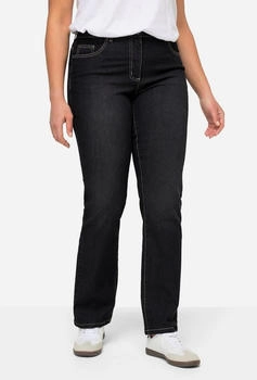Angel of Style Jeans Paula Straight Fit Stretchkomfort 5-Pocket schwarz
