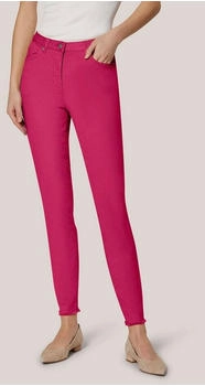 Madeleine Mid Waist Skinny-Hose Fransen magenta