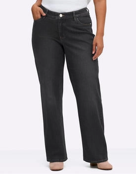 Sheego Bequeme 5-Pocket-Jeans black denim