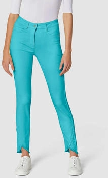 Madeleine Verkürzte 5-Pocket-Hose mit Fransen (42233303600360) karibikblau
