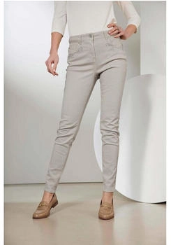 GOLDNER Jeans mit verzierten Taschen stein