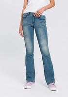 Arizona Bootcut-Jeans "Shaping" bootcut, Kontrastn&auml;hte, Used-Look-Waschung,...