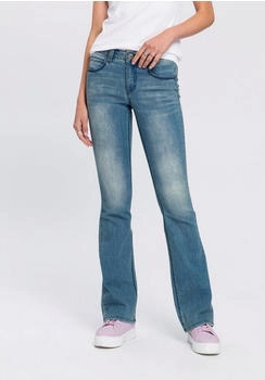 Arizona Jeans Shaping Bootcut-Jeans Used-Look-Waschung niedrige Leibhöhe