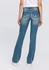 Arizona Jeans Shaping Bootcut-Jeans Used-Look-Waschung niedrige Leibhöhe