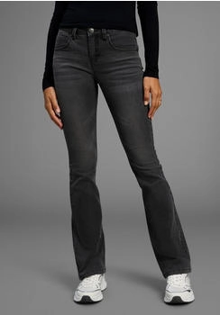 Arizona Jeans Shaping Bootcut Jeans Used Look Wash Low Rise grau
