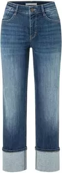 MAC Laura 7/8 Jeans Regular Fit Mid Waist Heavy Washed (387529690) blue denim