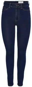 Noisy May NMCALLIE Skinny High Waist Jeans Heavy Washed dunkelblau