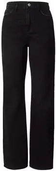 Pieces PCKATE Regular Jeans Heavy Washed High Waist black denim