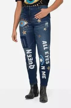 Angel of Style Regular-fit Jeans WashOut 5-Pocket blue denim