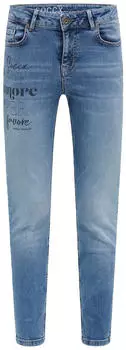 Soccx Slim-fit-Jeans mit normaler Leibhöhe blau