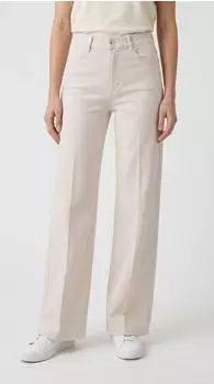 MAC Sue Relax Straight Jeans white denim