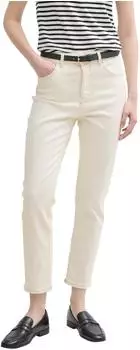 Tom Tailor Denim Lotte Slim Straight Jeans mit High Waist gardenia white