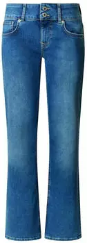 Pepe Jeans Straight Jeans mit doppeltem Knopfverschluss (91269906) mid blau used