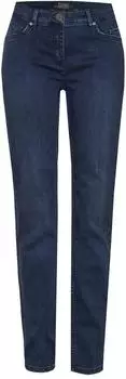 Toni Perfect Shape Straight Jeans, Used-Look dark blue used