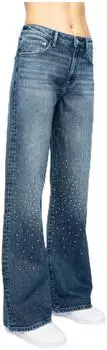 Mavi Malibu Jeans Wide Leg High Waist Light Washed blue denim