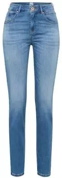 BRAX Damen Five-Pocket-Hose Style SHAKIRA USED LIGHT BLUE denim hellblau Gr. (096752_9981520_29)
