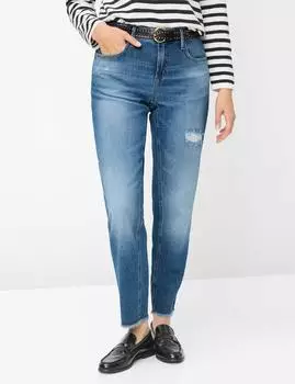 BRAX Damen Five-Pocket-Hose Style MILEY S USED VINTAGE BLUE denim blau Gr. (097402_9924120_27)