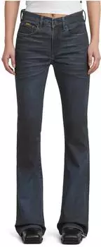 G-Star 3301 Flare Jeans Andere - rinsed ink blue coated D21290-D842-H432
