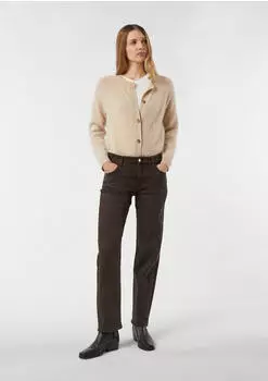 Comma Jeans mit weitem Bein braun