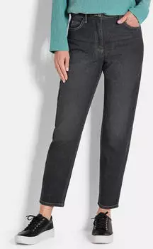 GOLDNER High-Stretch Jeans Regular Fit Mid Waist 7/8 Length (816454) schwarzmeliert