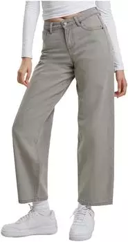 Urban Classics Damen Mid Waist 90's Jeans (TB7127) lighter dirty washed