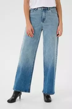 Kaffe KAmiala Loose Fit High Waist Jeans Heavy Washed blue denim