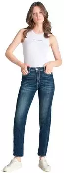 Le temps des cerises 7/8 Hose 400/17 mit moderner Mom-Passform blau