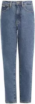 Guess G06 Mom Jeans Tapered High Waist Washed blue denim