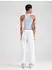 MAC Dream Wide Jeans mit Fransensaum (97481014) white denim