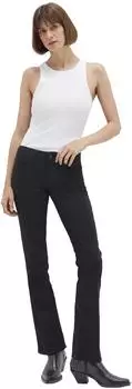 Mavi Bella Mid-Rise Slim Bootcut Jeans double black str