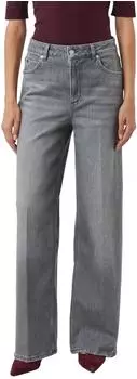 Comma Weite Jeans mit Waschung und Stretch (2175152) grau/schwarz