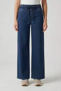 Pepe Jeans Loose Jogger Eva Mid Waist Straight Leg mid blau