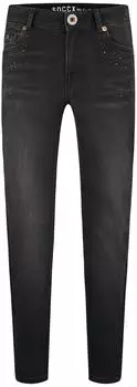 Soccx Slim-fit-Jeans mit normaler Leibhöhe (SD2555-1829) black washed metal