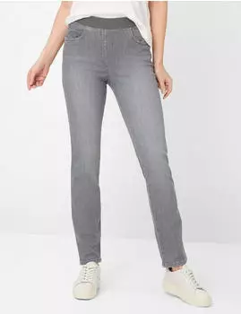 BRAX Damen Five-Pocket-Hose Style PAMINA GREY SLIGHTLY USED denim grau Gr. (106000_10930020_06)