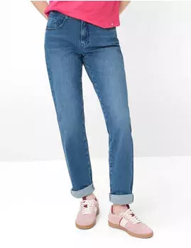 BRAX Damen Five-Pocket-Hose Style CAROLA USED STONE BLUE denim blau Gr. (097002_9928720_26)