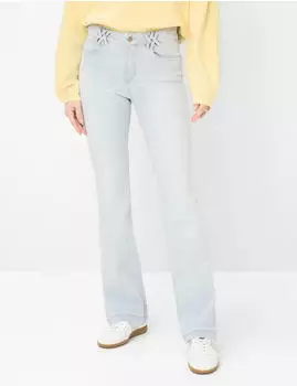 BRAX Damen Boot Style SHAKIRA USED BLEACHED BLUE denim hellblau Gr. (096002_9985220_19)