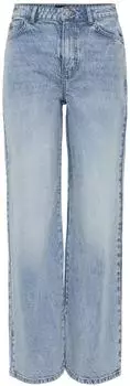 Pieces Pcselma Hw Wide Jeans light blue denim
