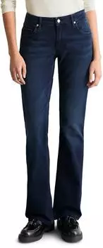 Marc O'Polo Bootcut Jeans aus Bio-Baumwolle Stretch Heavy washed (15859258) dunkelblau
