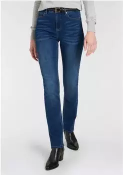 Arizona Jeans Gerade Jeans Ultra-Stretch Used-Look-Waschung