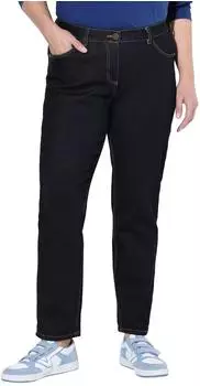 Ulla Popken Slim-Jeans Boyfriend (842154) dunkelblau denim