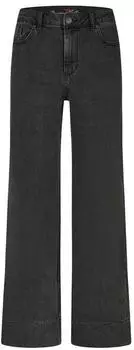 Buena Vista Wide Leg Cross Denim - Used Look 9509 black denim