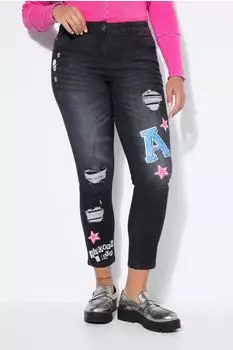 Angel of Style Emma Slim Jeans Stretch denim Leo Applikation (843941)